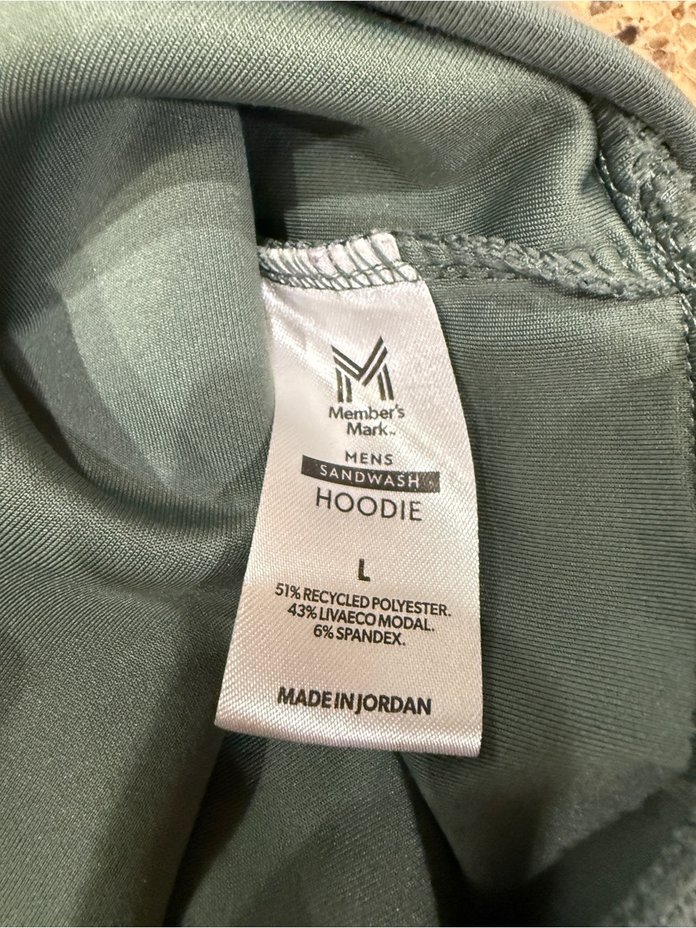 Men's Relaxed Hooded Athletic Set in Olive Green - Picture 10 of 10